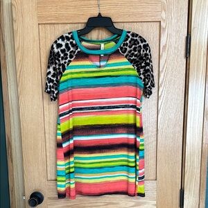 Serape/Leopard Shirt